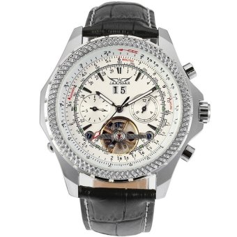 Jargar Men's Leather Automatic Wrist Watch JAG070M3S1 - Intl