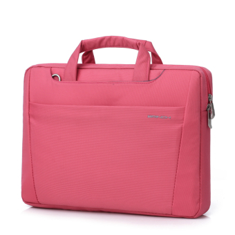 BRINCH New Laptop Bag Thicken Notebook Cover Digital Case One Shoulder Laptop Handbag Business Casual 14 inch (Pink) - intl