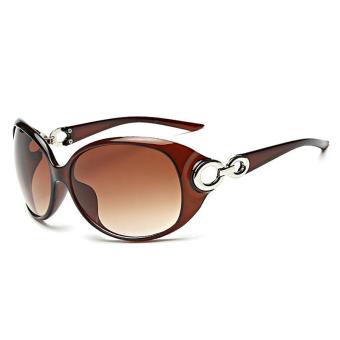 New Fashion Women Sunglass Polarized Gafas Polaroid Sunglasses Women Brand Designer for Driving Brown Frame Brown Lens - intl