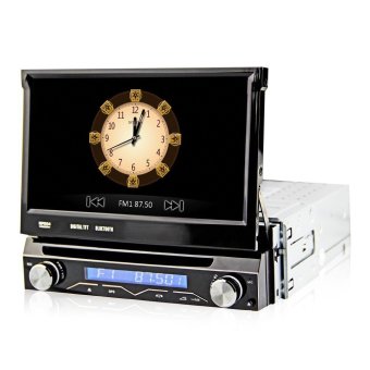 DJ7088 Detachable Front Panel Single Din WCE Car DVD Player GPS Navigation Universal In-dash Auto Radio Audio Stereo (BLACK)