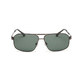Women Sunglasses Polarized Mirror Rectangle Sun Glasses Green Color Brand Design (Intl)