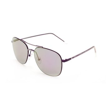 Women Sunglasses Mirror Oval Sun Glasses Purple Color Brand Design (Intl)