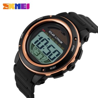 SKMEI 1096 Solar Power Watch Men Sport Watches Digital Masculino Waterproof Wrist Watch Relojes Homme - intl