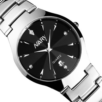 2016 High Quality New Arrival NARY 6112 Single Calendar Couple's Quartz Watch(black)