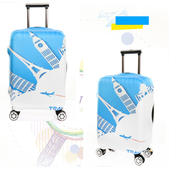 FLORA Stretchable Elasticy 26-28 inch Waterproof Suitcase Luggage Protective Cover- Plane - intl
