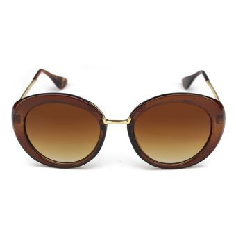 Women's Eyewear Cat Eye Sunglasses Women Sun Glasses Brown Color Brand Design (Intl)