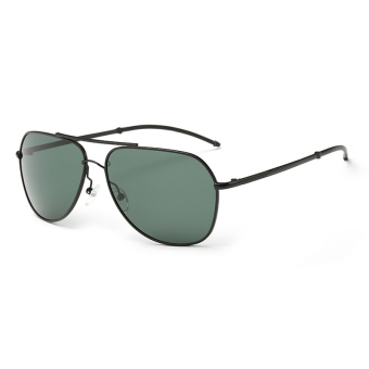 Men's Eyewear Sunglasses Men Polarized Aviator Sun Glasses Black Color Brand Design (Intl)