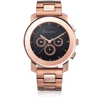woppk Wei Na davena are genuine pedicle Quangang watchesmultifunctional needle six handsome British style watch movement(Rose Gold) - intl