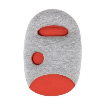 AIUEO Ostrich Pillow Mini & Eye Masks - Bantal Tidur Mini - Merah