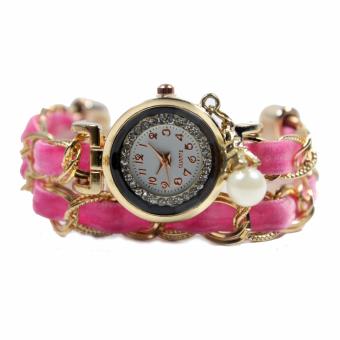 Generic - Jam tangan fashion wanita analog - FIN-217 - pink