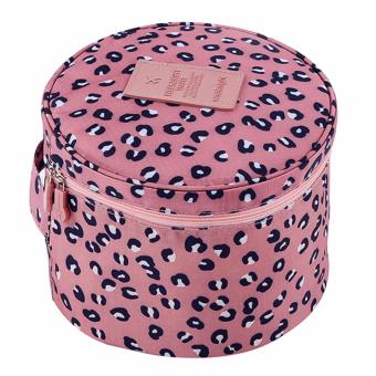 Lynx Candy Tas Multi Fungsi Tempat Penyimpanan Travel Organizer Pouch Bag - Leopard - Pink