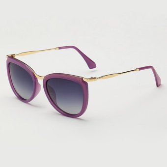 Brand New Fashion Sunglasses Women Brand Designer Coating Cateye Sun Glasses HD3638-06 (Purple)