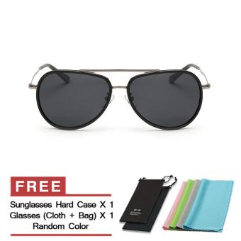 Sunglasses Polarized Men Mirror Shield Sun Glasses Black Color Brand Design (Intl)