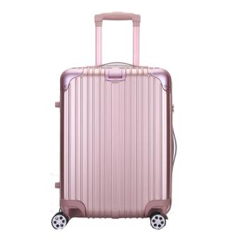 Travel With Us_Lanwain Travel Suitcase_Zipper_24 inch_Rose Gold