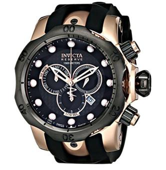 Invicta Men's 0361 Reserve Collection Venom Chronograph 18k Rose Gold-Plated Stainless Steel Watch - intl  