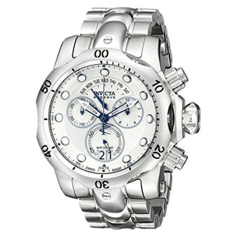 Invicta Men's 1537 Reserve Venom Chronograph Silver Dial Stainless Steel Watch (Intl)  