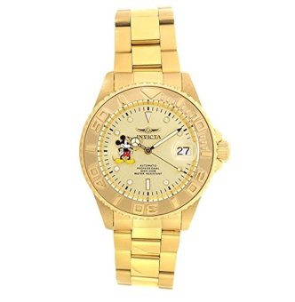 Invicta Men's 'Disney Edition' Automatic Stainless Steel Casual Watch, Color:Gold-Toned (Model: 22779) - intl  
