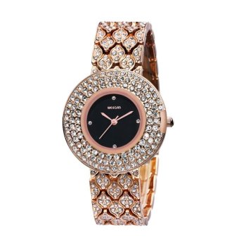 iooilyu Qin Wei female diamond bracelet watches luxury Diamond Watch Ladies high-end fashion wholesale cheap watches female (Gold) - intl  