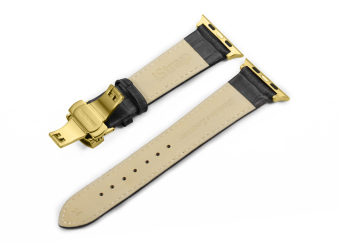 Istrap tali asli kulit sapi dengan adaptor 38 mm untuk Apple Watch Band - International  