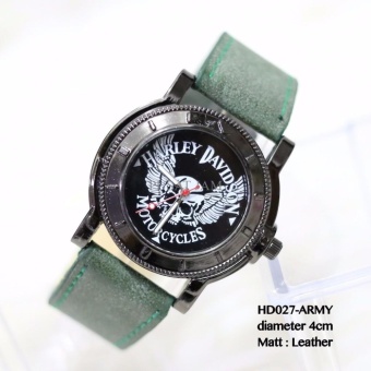 Jam tangan pria harley davidson grosir kulit leather casual termurah  