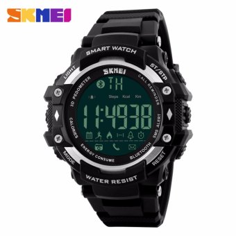 Jam Tangan Pria - Smart Watch SKMEI 1226 - Bluetooth - Pedometer - Smartwatch - 50M Waterproof - Original - Silver  