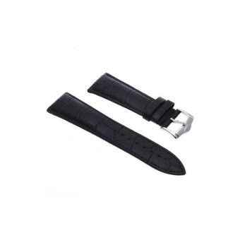 JOR 24mm Unisex Genuine Leather Watch Band Strap Bracelet Black Fashion - Intl  