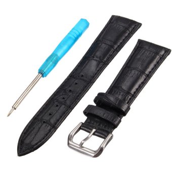 JOR Genuine Leather Buckle Watchbands Straps + Tool For Apple Watch 38mm (Black) - Intl  