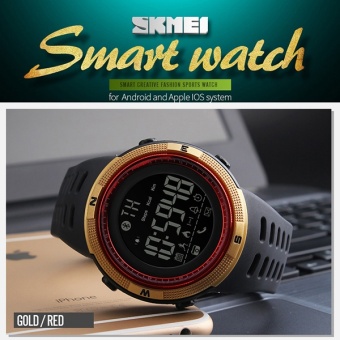 Laki-laki SKMEI Watch 1250 Smart Watch Chrono kalori Pedometer multi-fungsi olahraga Watches pengingat Digital jam tangan Relogios 1250 - intl  