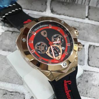 Lamborghini - Jam tangan pria - Design Elegant - Rubber strap - LB 0911  