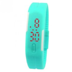 LED Sporty Biru Muda Jam Tangan Pria