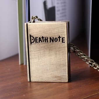 louiwill Death Note Book Cool Vintage Bronze Watch Pendant Analog Hot Sale Dropship Necklace Best Gift 2015  