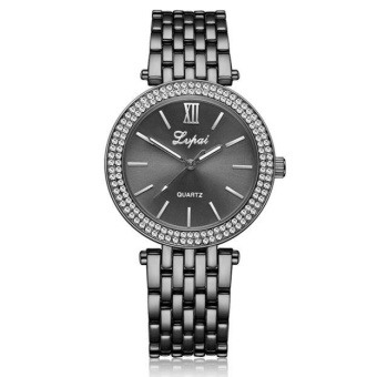 LVPAI Watches Women Quartz Wristwatch Clock Ladies Dress Gift Watches Black - intl  