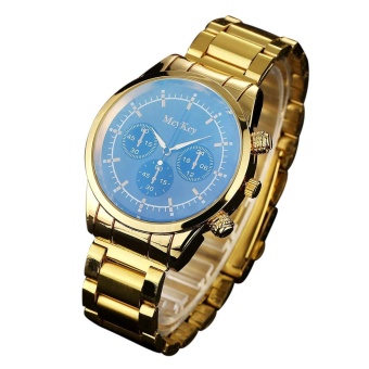 McyKcy Fashion Men Simple Stainless Steel Analog Quartz Wrist Watch - intl  