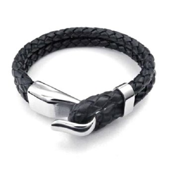 mens jewelry minimalist two layer genuine leather bracelet mens jewelry minimalist two layer genuine leather bracelet