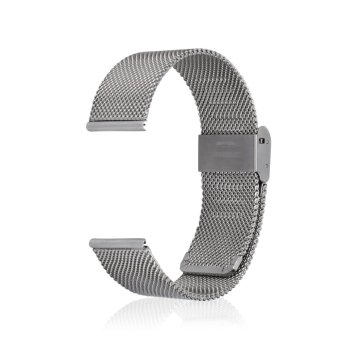 Milanese Stainless Steel Watch Band for Motorola Moto 360 2nd Generation Smart Watch for men's 42mm in Silver  
