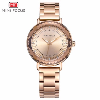 Mini Focus Work Sub-dial Brand Luxury Quartz Watch Women Watches Ladies Stainless Steel Wristwatch Black Gold Clock Montre Femme - intl  