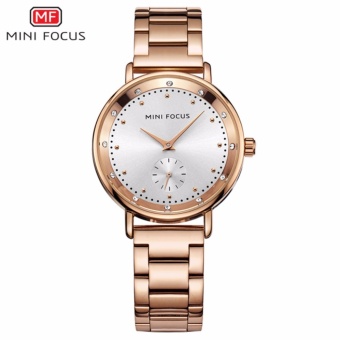 Mini Focus Work Sub-dial Rose Gold Quartz Watch Women Watches Ladies Brand Luxury Female Wrist Watch Girl Clock Relogio Feminino - intl  