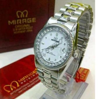 Mirage - Jam Tangan Fashion Wanita – Strap Stainless Steel - MRG 7761 Silver  