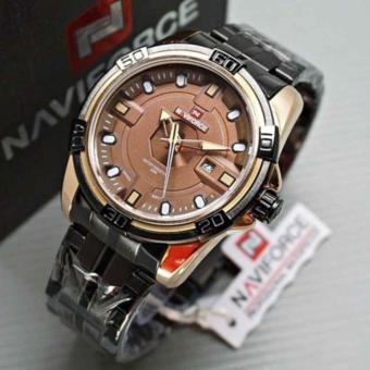 Naviforce Original NF9898bo Jam Tangan Pria Terbaru Tali Rantai.  