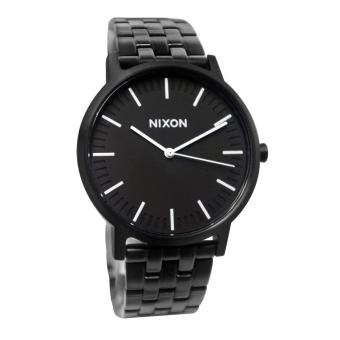 Nixon Watch Porter Black Stainless-Steel Case Stainless-Steel Bracelet Mens NWT + Warranty A1057756  
