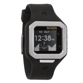 Nixon Watch Supertide Black Resin Case Silicone Strap Mens NWT + Warranty A316180  