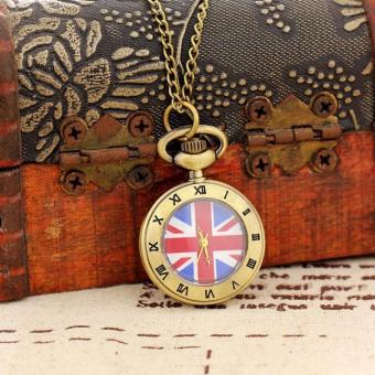 ooplm Wholesale Dropship Small Necklace Women Mini Gifts Pendant Vintage Pocket Watch Bronze  