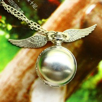 perfect wholesale Harry Potter golden snitch quartz for ladies best Jewelry clock pendant - intl  