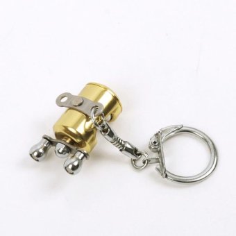 Portable Pocket Fly Reel Key Chain Trolling Fishing Keychain Ring Outdoor - intl  