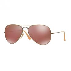 Ray-Ban Sunglasses Aviator Large Metal RB3025 - Demiglos Brushed Bronze (167/2K) Size 58 Red Mirror
