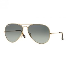 Ray-Ban Sunglasses Aviator Large Metal RB3025 - Gold (181/71) Size 58 Light Grey Gradient Dark Grey