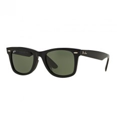 Ray-Ban Sunglasses Wayfarer RB2140F - Black (901) Size 52 Crystal Green