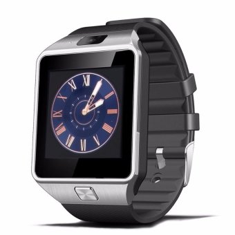 Rectangle Dial Bluetooth Smart Watch DZ09 Smartwatch GSM SIM Card For Android IOS Phone - Black & Silver  