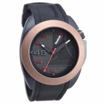 Reebok RD-SKO-G2-PBIB-BR - Jam Tangan Pria - Karet - Hitam  