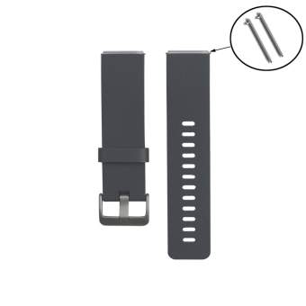 Replacement Rubber Wrist Band Strap Bracelet Watchband For Fitbit Blaze Watch (Grey)  